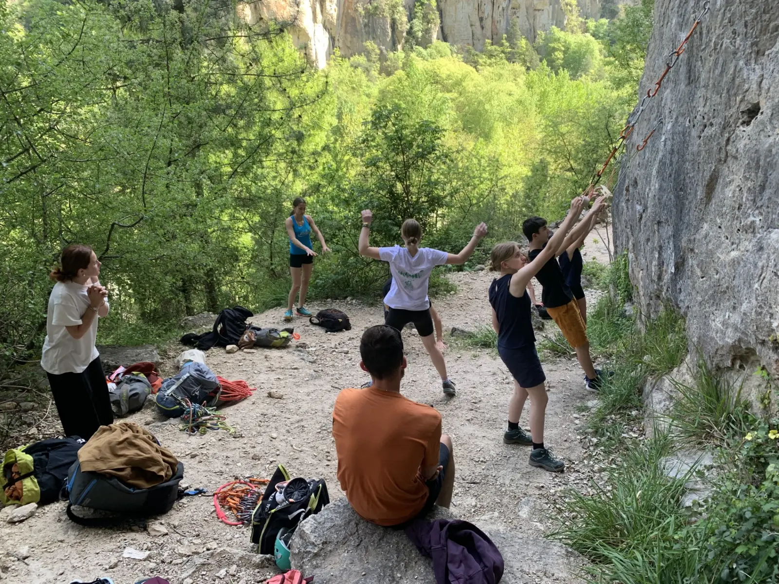 Journée de perfectionnement - Escalade en falaise