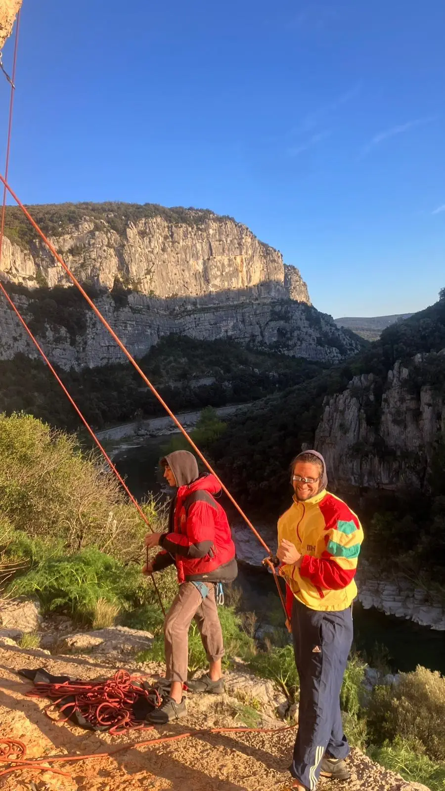 Escalade en grande voie autour d'Annecy