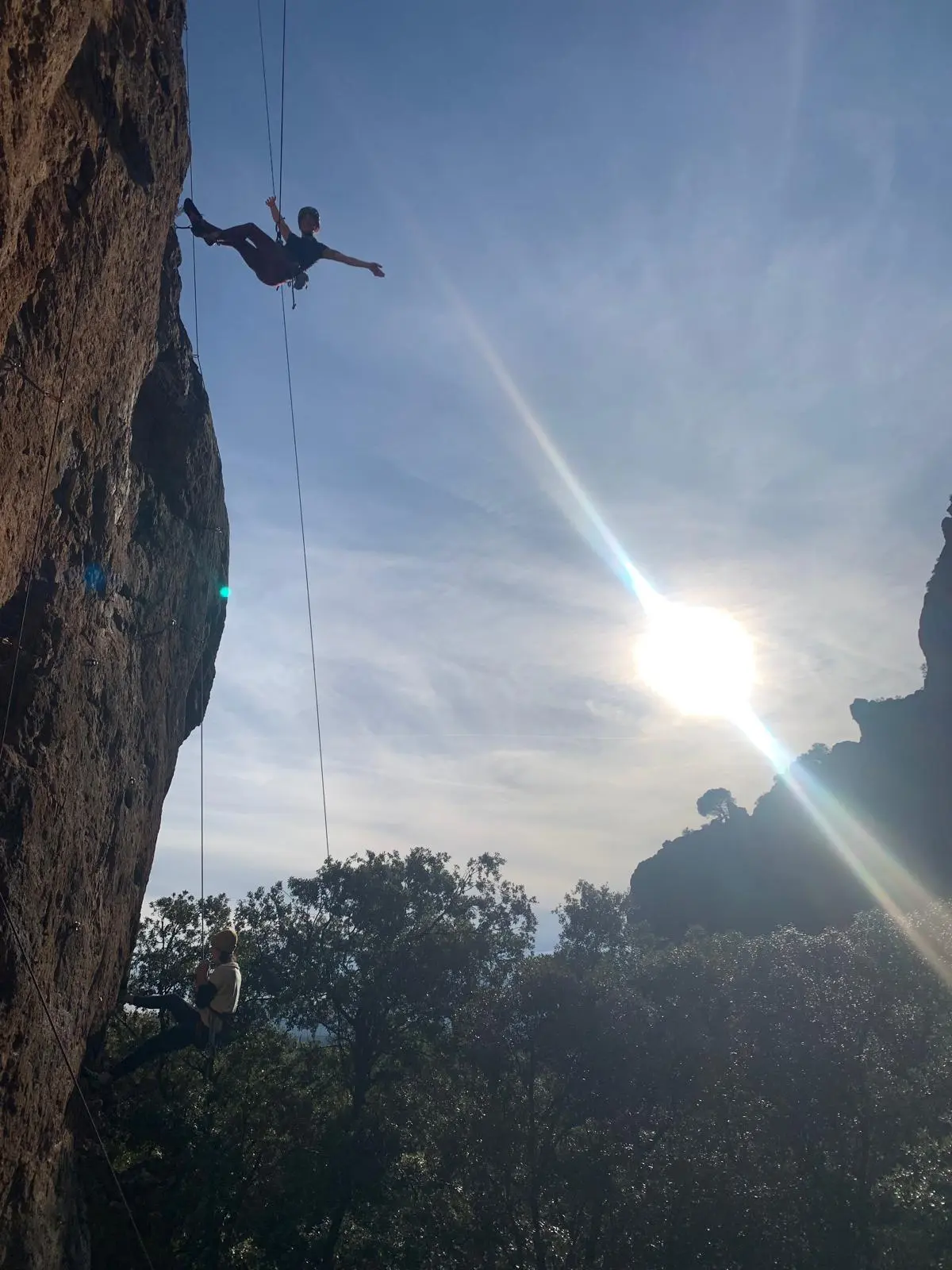 Escalade en grande voie autour d'Annecy